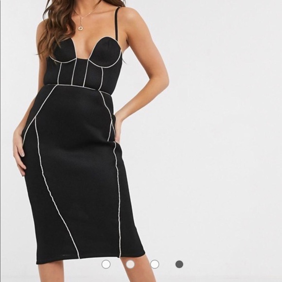 sporty mesh cami midi dress - Picture 3 of 6